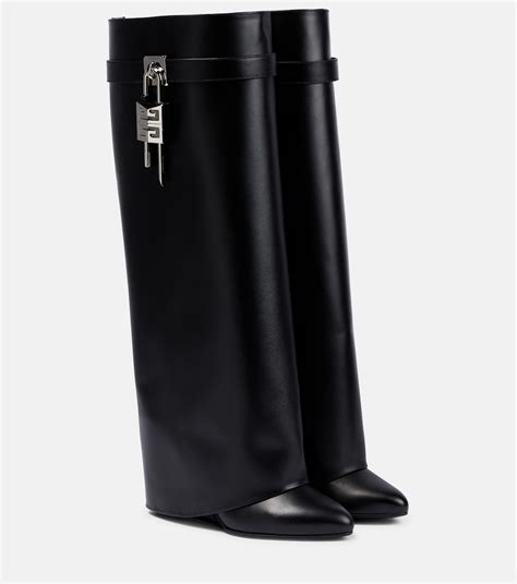 givenchy tall shark leather boots|Givenchy shark boots on sale.